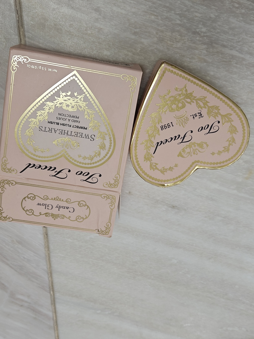 Two Faced Sweetheart Heart Blush - Candy Glow..NW - Picture 6 of 7